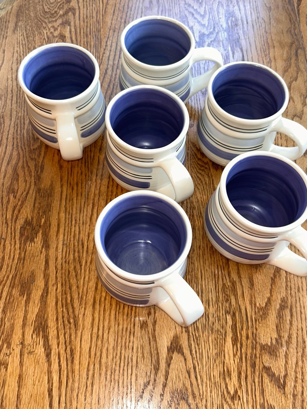 Pfaltzgraff “Rio” Hand Painted Set Of 6 Coffee/Tea Mugs